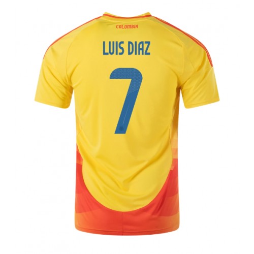 Kolumbija Luis Diaz #7 Domaci Dres Copa America 2024 Kratak Rukav